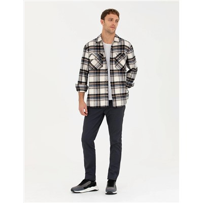 Lacivert Slim Fit Kanvas Pantolon
