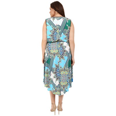 Plus Size Kaleidescope Medallion Maxi