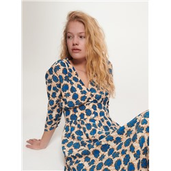 Viskose Kleid mit Muster