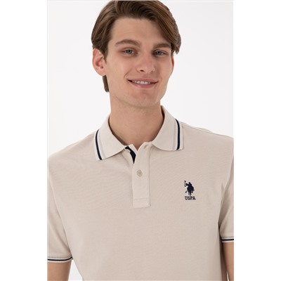 Erkek Regular Fit Polo Yaka Taş Basic Tişört