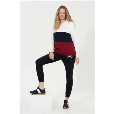Kadın Vİşne Kapüşonlu Sweatshirt
