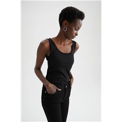 Defacto Slim Fit Bisiklet Yaka Pamuklu Atlet I1059AZ21SP