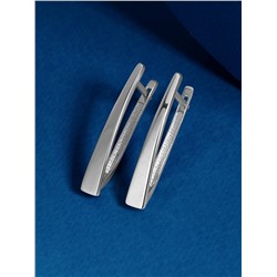 Серьги из серебра родированные 925 пробы с031р