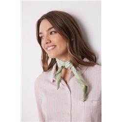 Pañuelo para cuello rayas verde