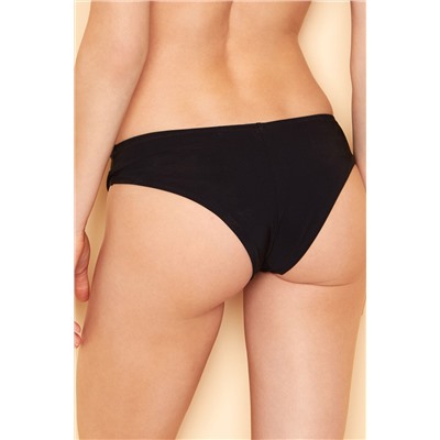 Braguita de biquini estilo shorty Claudia Negro
