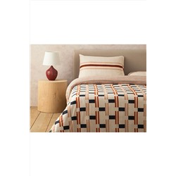 English Home Timeline Dijital Baskılı Soft Cotton Tek Kişilik Nevresim Seti 160x220 Cm Terracotta TYCK407IAN169656211665515