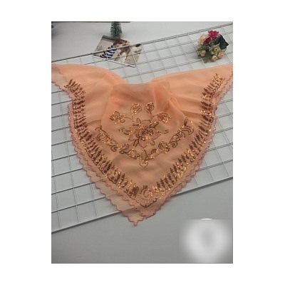 Платок женский с блестящим декором (90*90 см.) арт. 269049