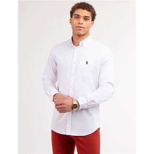 SOLID STRETCH POPLIN LONG SLEEVE SHIRT Размер XL, Цвет Black