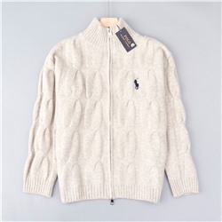 Вязаный кардиган на молнии с воротником-стойкой  RALPH LAURE*N ОРИГИНАЛ!