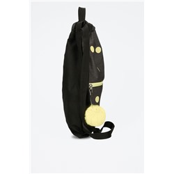 Bolso saco deportivo Leire Gris y amarillo
