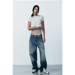 RELAXED OVERSIZE TAPERED HIGH-WAIST JEANS