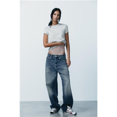RELAXED OVERSIZE TAPERED HIGH-WAIST JEANS