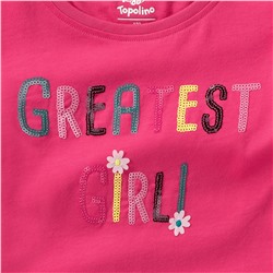 Mädchen T-Shirt mit Pailletten