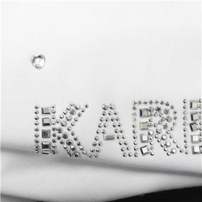 Женская футболка со стразами  KARL LAGERFEL*D ОРИГИНАЛ! 😎