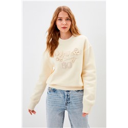 Sudadera de manga larga Crema