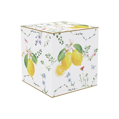 Кружка, 275 мл, фарфор P, белая, Цветы и лимоны, Fleurs et Citrons, 62846