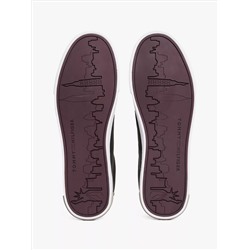 Low Cut Logo Leather Mix Sneaker