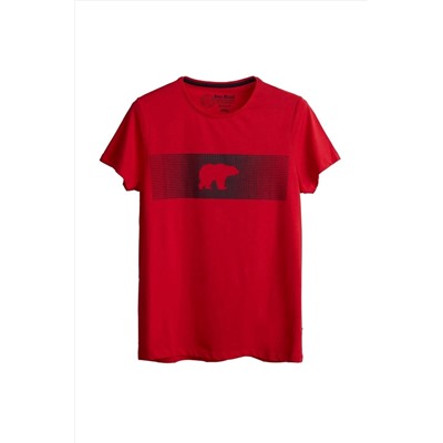 Bad Bear, Erkek Kırmızı T-shirt Fancy 20.01.07.024-c54