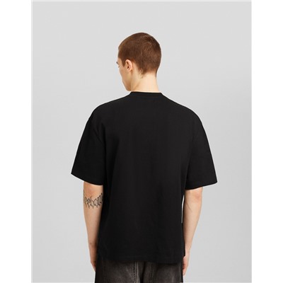 Print boxy fit short sleeve T-shirt