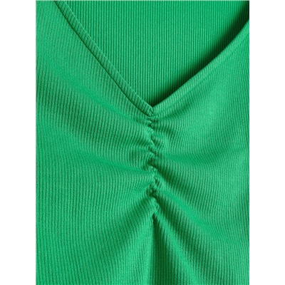 Bluse mit gesprenkelter Textur
