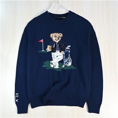 Мужской свитер с вышивкой RALPH LAURE*N ОРИГИНАЛ!