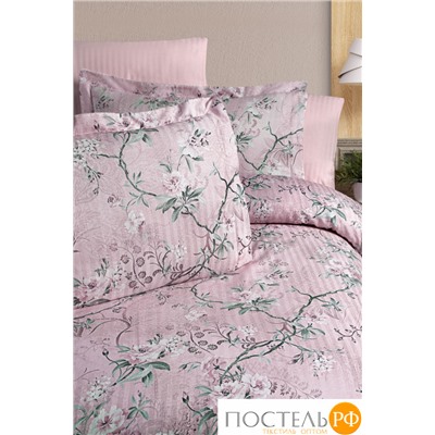 Постельное белье Карвен Stripe Satin с цветным принтом 1.5 спальное N249 -SB003(4пр.)