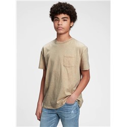 Teen 100% Organic Cotton Pocket T-Shirt