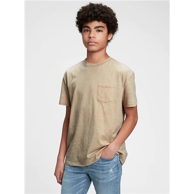 Teen 100% Organic Cotton Pocket T-Shirt
