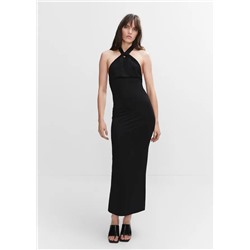 Vestido halter abertura posterior
