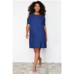 Saks A-line Cut-Out Detaylı Örme Elbise TBBSS22EL2986
