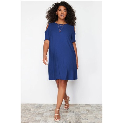 Saks A-line Cut-Out Detaylı Örme Elbise TBBSS22EL2986