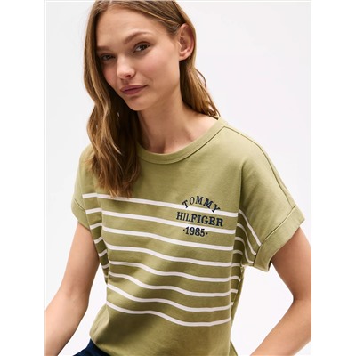 Hilfiger 1985 Logo Stripe T-Shirt