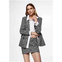 Falda tweed cuadros -  Mujer | MANGO OUTLET Melilla