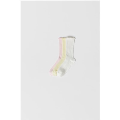 KIDS/ PACK TRES CALCETINES RIZO