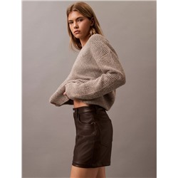90s Faux Leather Shorts