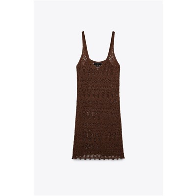 STRUCTURED KNIT MINI DRESS