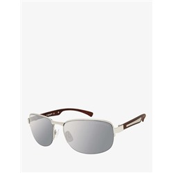 MEN'S SEMI-RIMELESS RECTANGULAR METAL SUNGLASSES