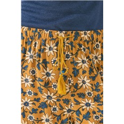 Pantalón largo estampado flores