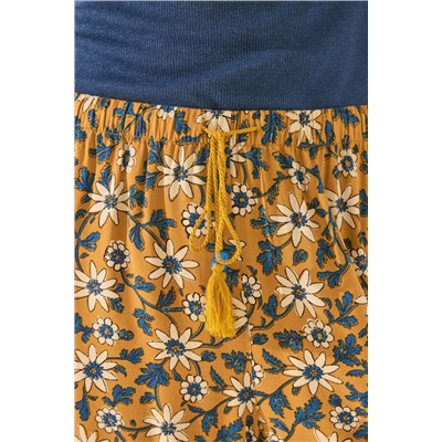 Pantalón largo estampado flores