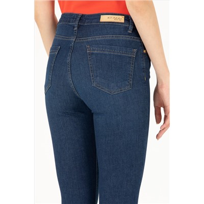 Kadın Koyu Mavi Skinny Fit Jean Pantolon