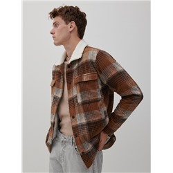 Karierte Sherpajacke