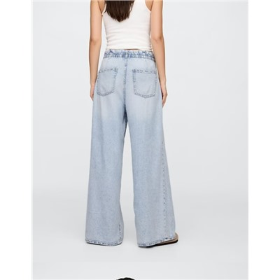 High Rise SuperLight Pull-On Baggy Jeans