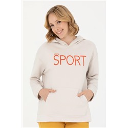 Kadın Taş Kapüşonlu Sweatshirt