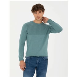 Mint Slim Fit Kazak