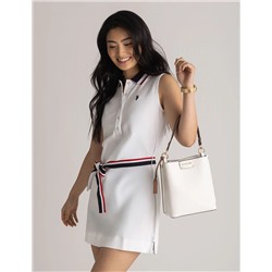 SOLID BUCKET BAG WITH CROSSBODY STRAP