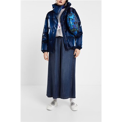 Chaqueta corta padded brillante