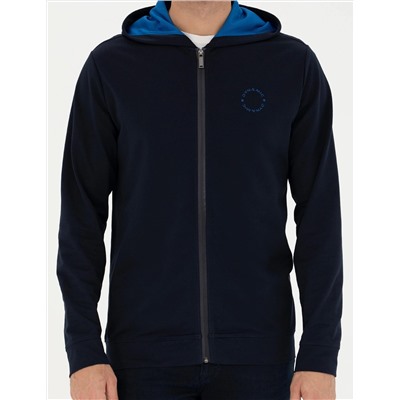 Lacivert Regular Fit Örme Hırka