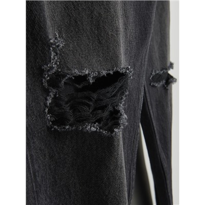 Jeans im Carrot-Fit in Used-Optik