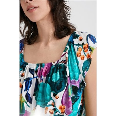 Body floral cuello de barco