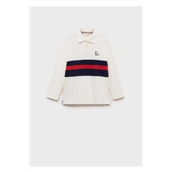 MANGO Kids, Desenli pamuklu polo gömlek